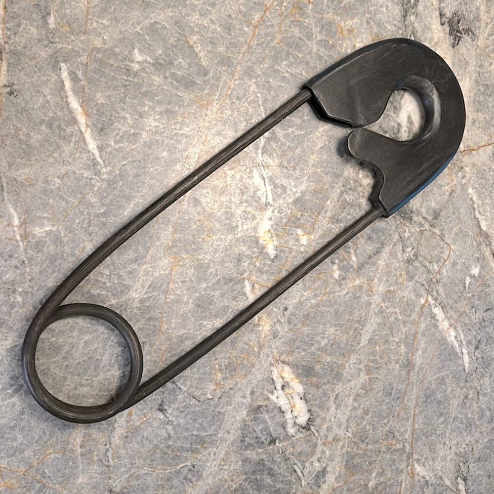 Pottery Barn RARE! rustic oversized (approx 32”)  wood safety-pin wall decor